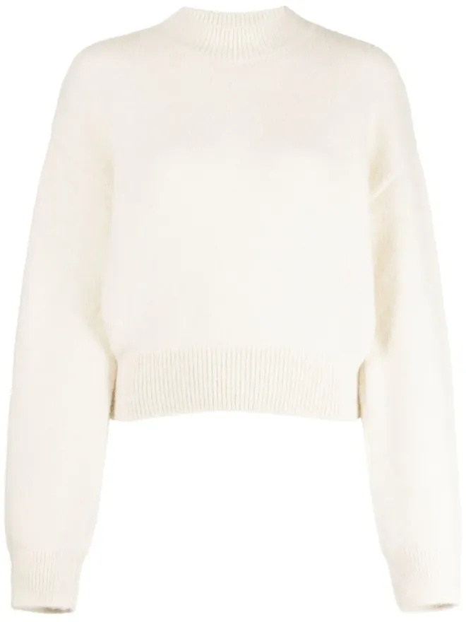 JACQUEMUS Jacquemus ロゴ入りインターシャセーター - ニュートラル系の商品画像