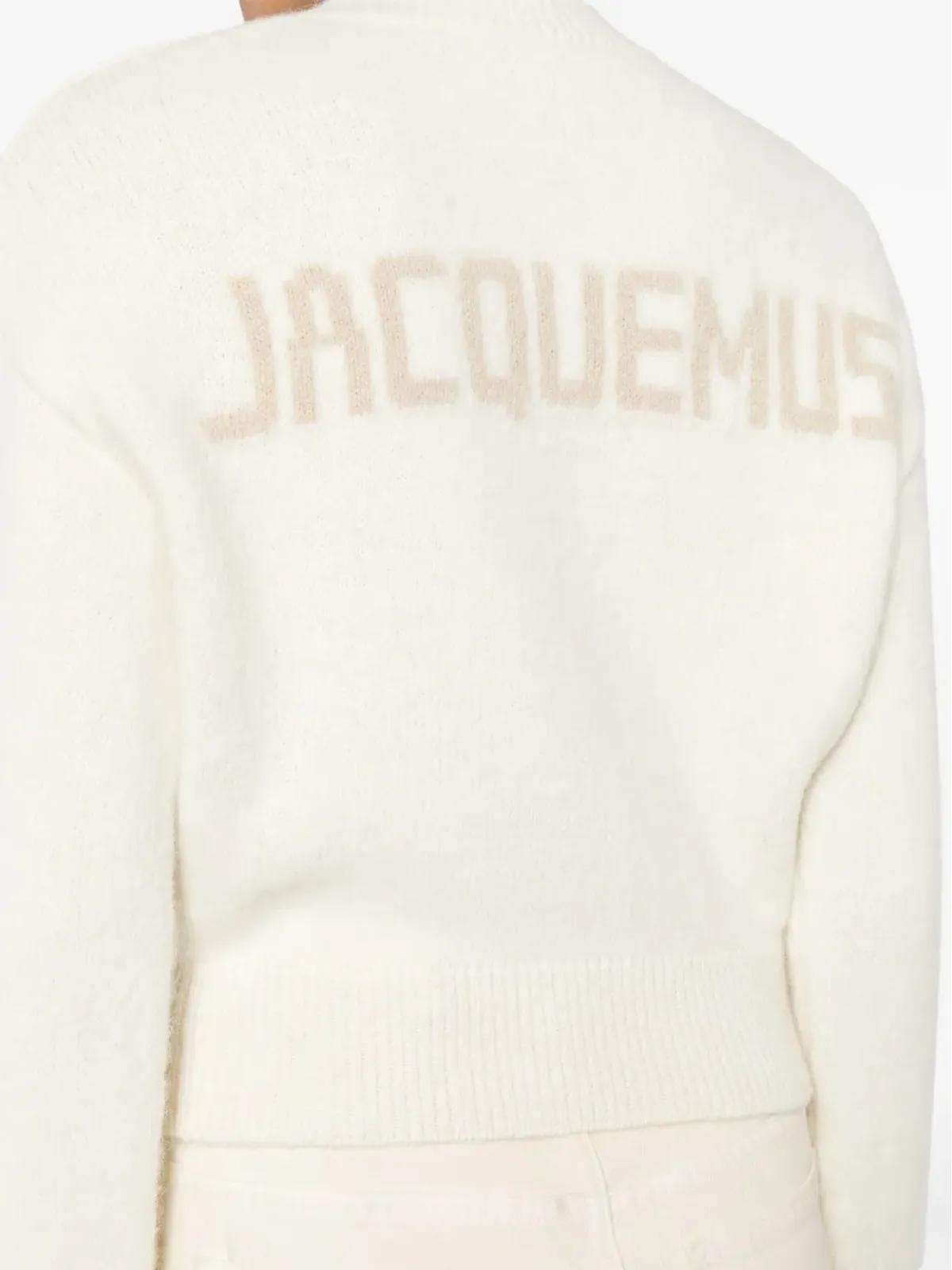 Jacquemus ロゴ入りインターシャセーター - ニュートラル系 - 画像5