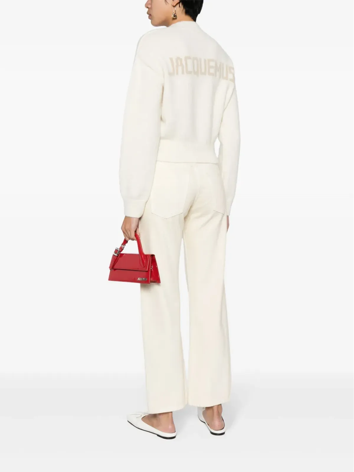 Jacquemus ロゴ入りインターシャセーター - ニュートラル系 - 画像2