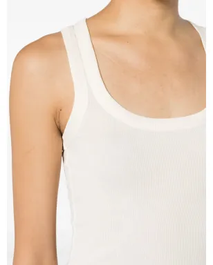 Jacquemus グロスグレイン コットン タンクトップ - ニュートラルカラー - サムネイル5