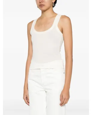 Jacquemus グロスグレイン コットン タンクトップ - ニュートラルカラー - サムネイル3