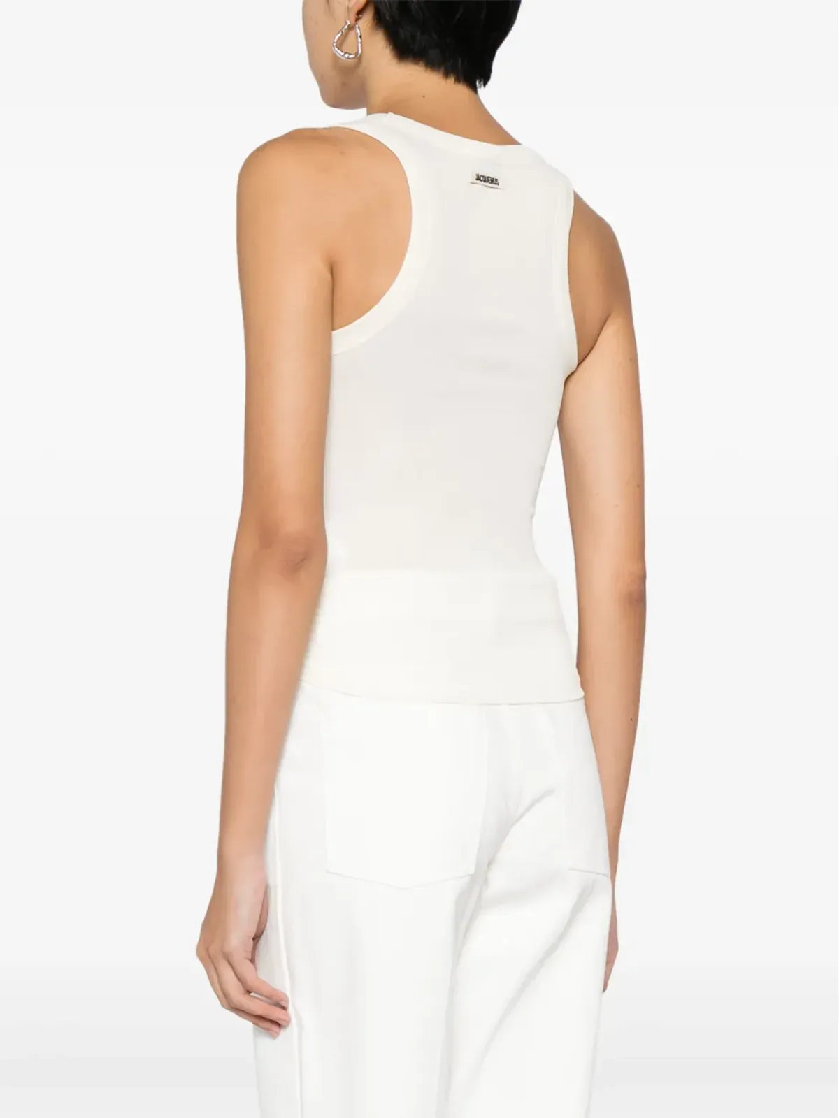 Jacquemus グロスグレイン コットン タンクトップ - ニュートラルカラー - 画像4