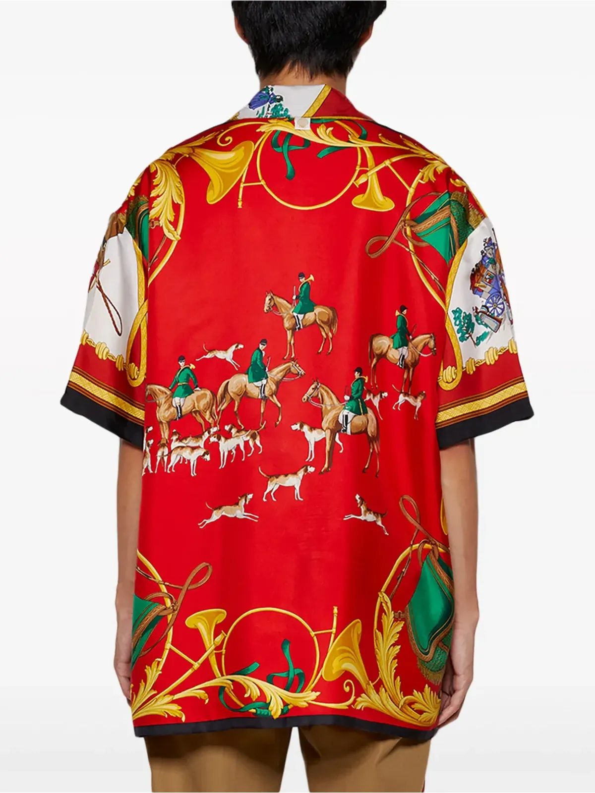 J. Logan Home Somervile シルク半袖シャツ - レッド - 画像5