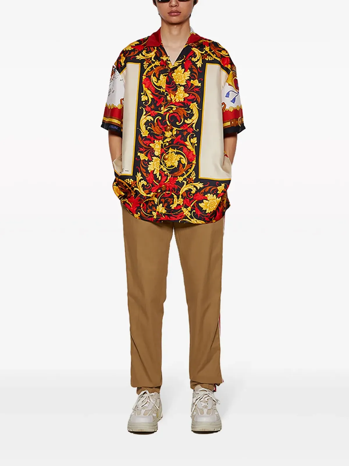 J. Logan Home Somervile シルク半袖シャツ - レッド - 画像2