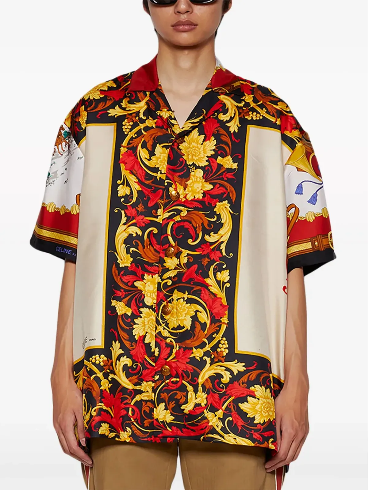 J. Logan Home Somervile シルク半袖シャツ - レッド - 画像3