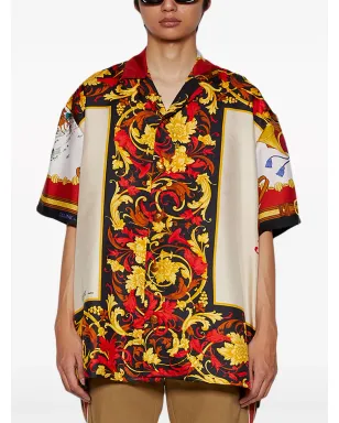 J. Logan Home Somervile シルク半袖シャツ - レッド - サムネイル3