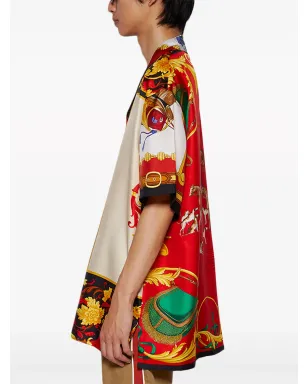 J. Logan Home Somervile シルク半袖シャツ - レッド - サムネイル4