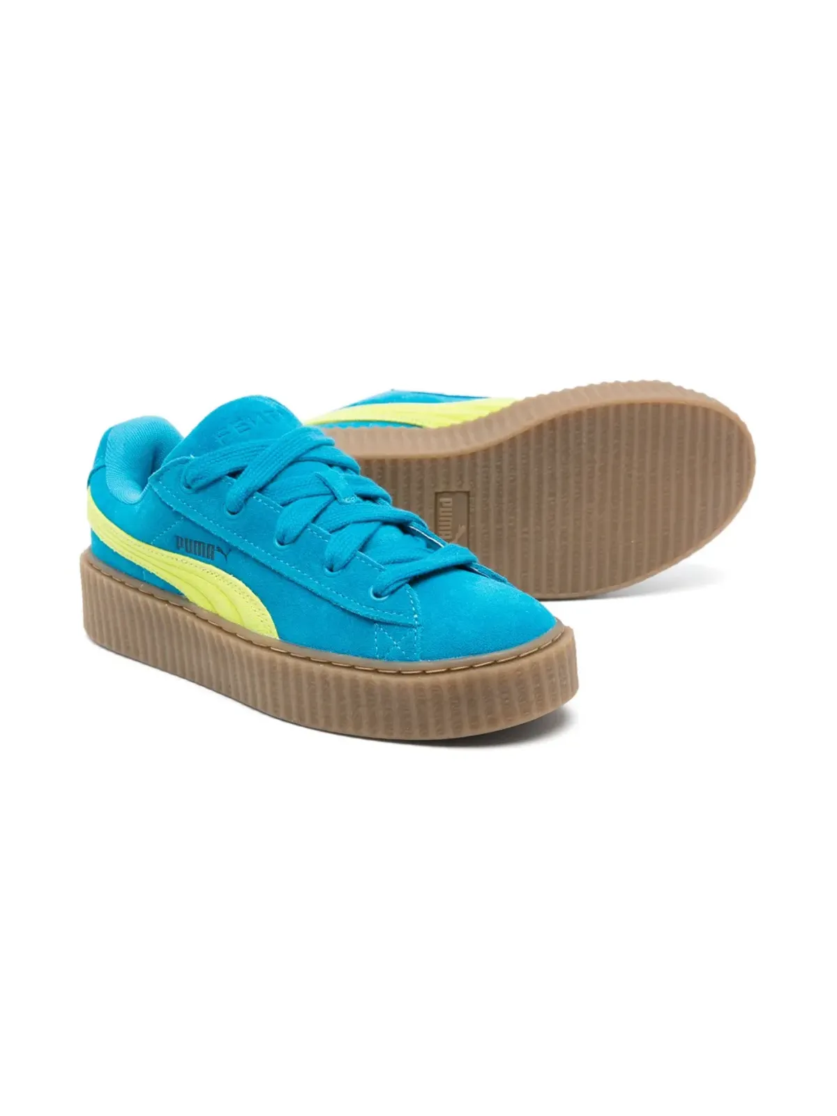 Puma Kids x Fenty クリーパー スエード スニーカー - ブルー - 画像2
