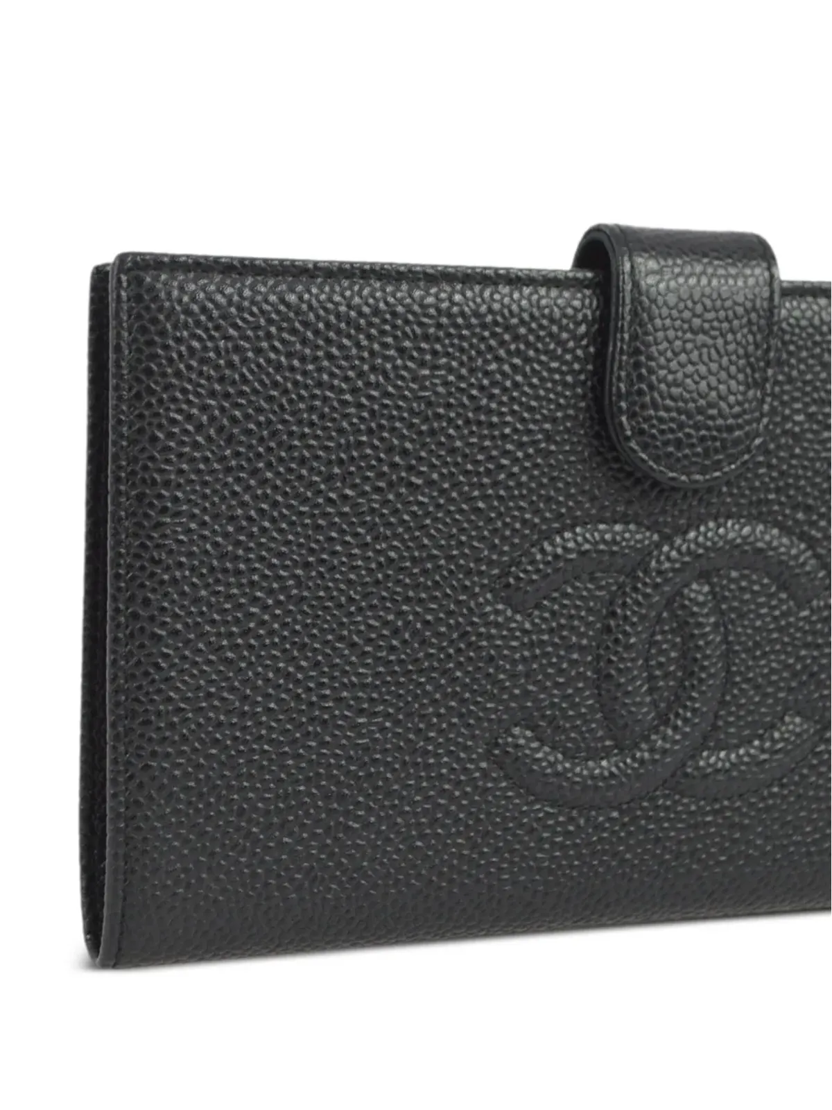 CHANEL Pre-Owned 2002 CC ロング レザー ウォレット - ブラック - 画像3