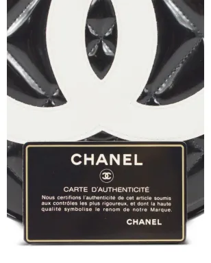 CHANEL ビンテージ 1994 CC ラウンド バニティハンドバッグ - ブラック - サムネイル5