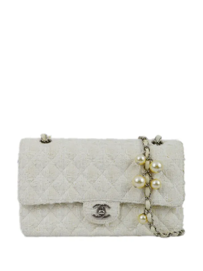 CHANEL Pre-Owned CHANEL ビンテージ 2005年製 ミディアム ダブルフラップ ショルダーバッグ - ホワイトの商品画像