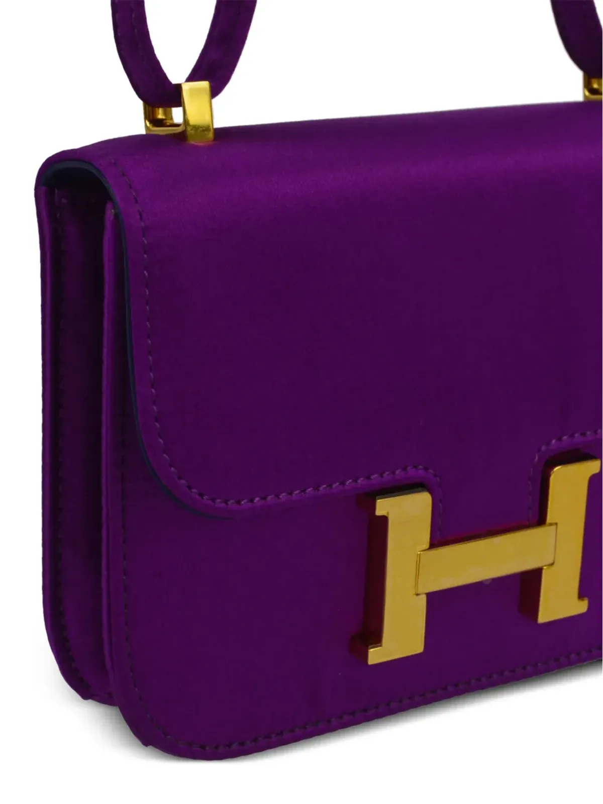 Hermès ビンテージ 2010 Constance ショルダーバッグ - パープル - 画像3