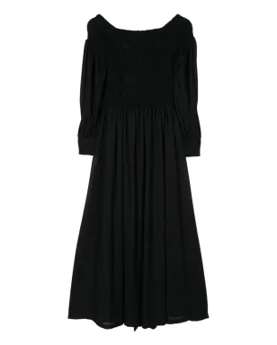 Max Mara スモックパネル ウール マキシドレス - ブラック - サムネイル2