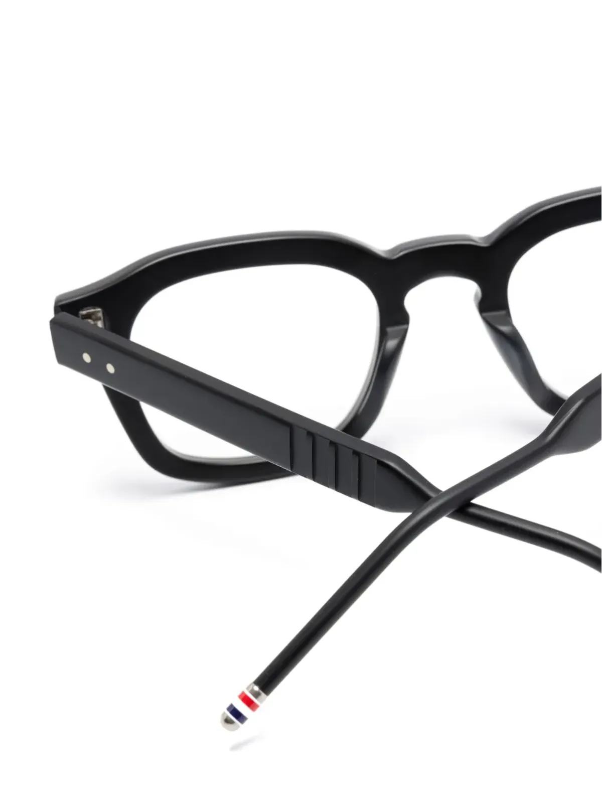 Thom Browne Eyewear ウェイファーラー型メガネ - 画像3