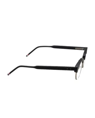 Thom Browne Eyewear オーバルフレーム眼鏡 - ブラック - サムネイル2