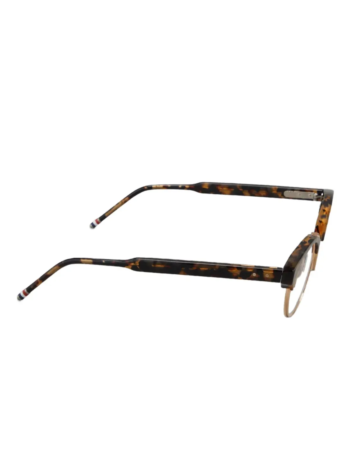 Thom Browne Eyewear べっこう柄の丸形フレーム眼鏡 - 画像2