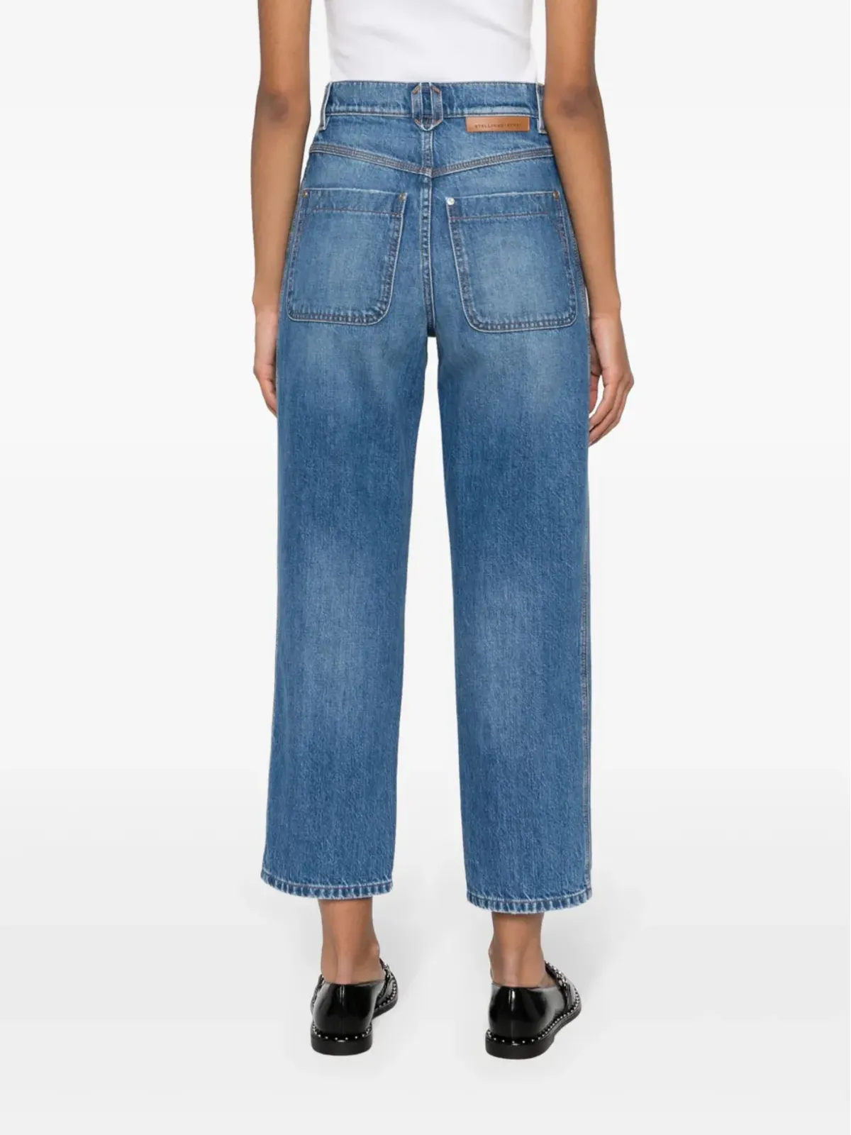 Stella McCartney クリスタル装飾ジーンズ ブルー - 画像4