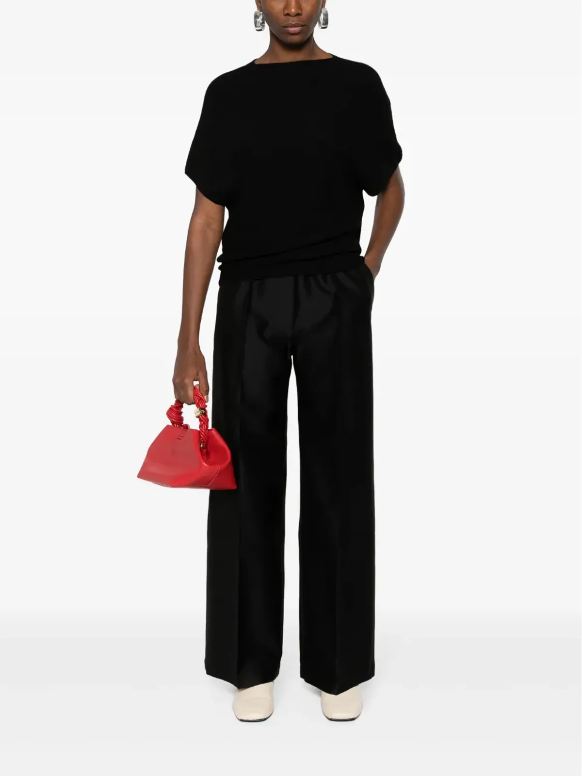 Christian Wijnants Picaia wide-leg trousers - Black - 画像2