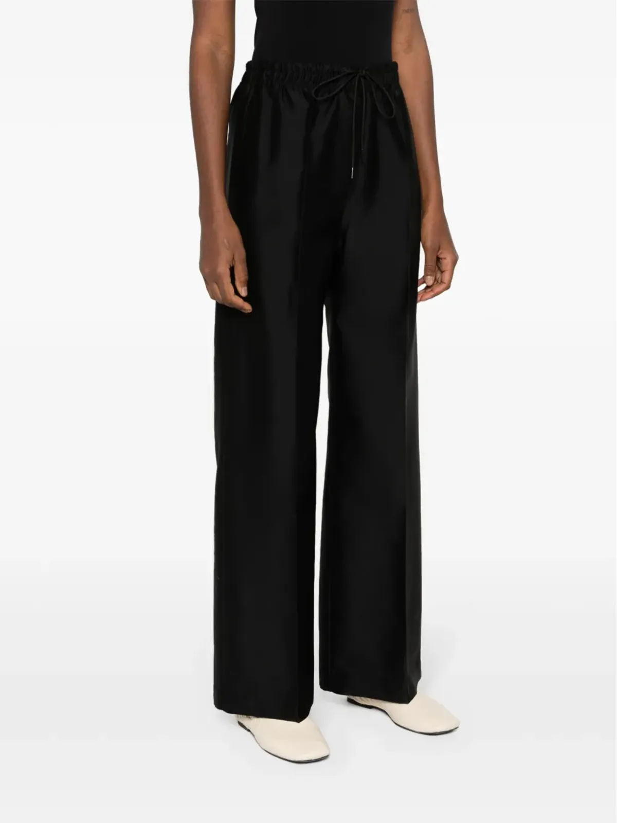 Christian Wijnants Picaia wide-leg trousers - Black - 画像3