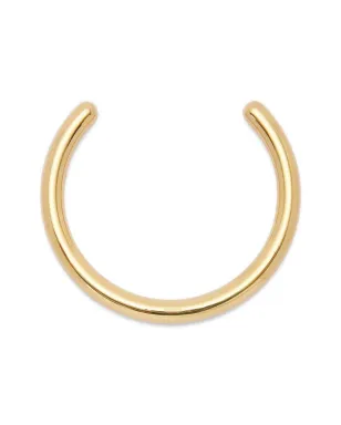 Jil Sander ハンマー加工のカフネックレス - イエロー - サムネイル2