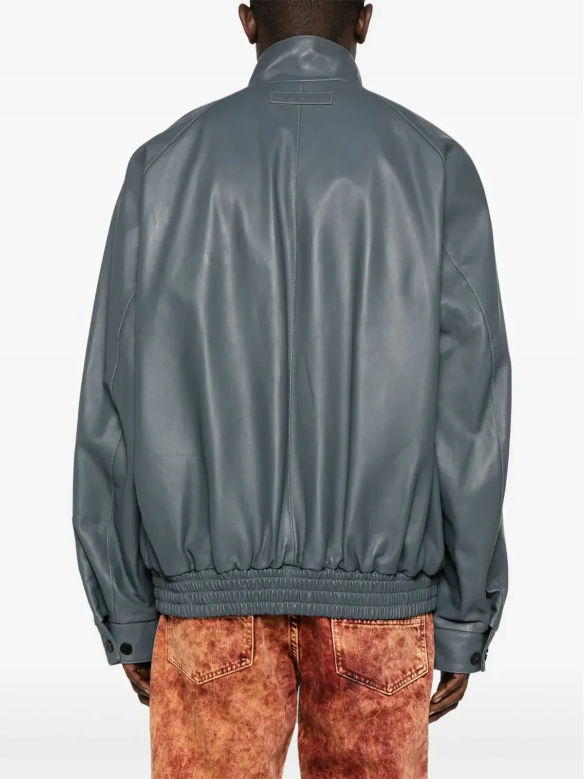 Marni レザー ボンバー ジャケット - 画像4