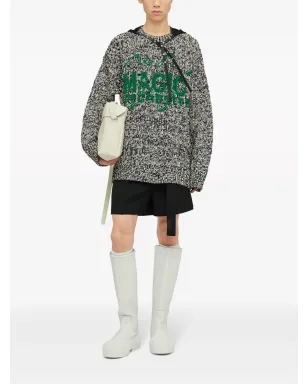 Jil Sander ジャカード ウール混紡 セーター - グレー - サムネイル2