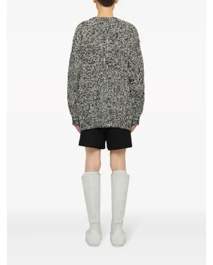 Jil Sander ジャカード ウール混紡 セーター - グレー - サムネイル4