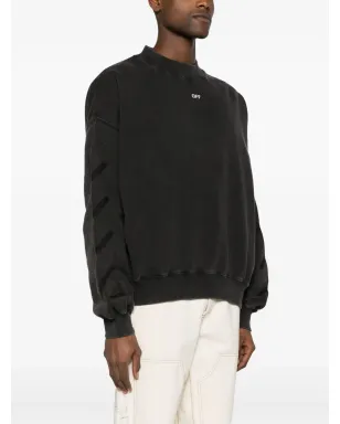 Off-White S.Matthew コットン スウェットシャツ - ブラック - サムネイル3