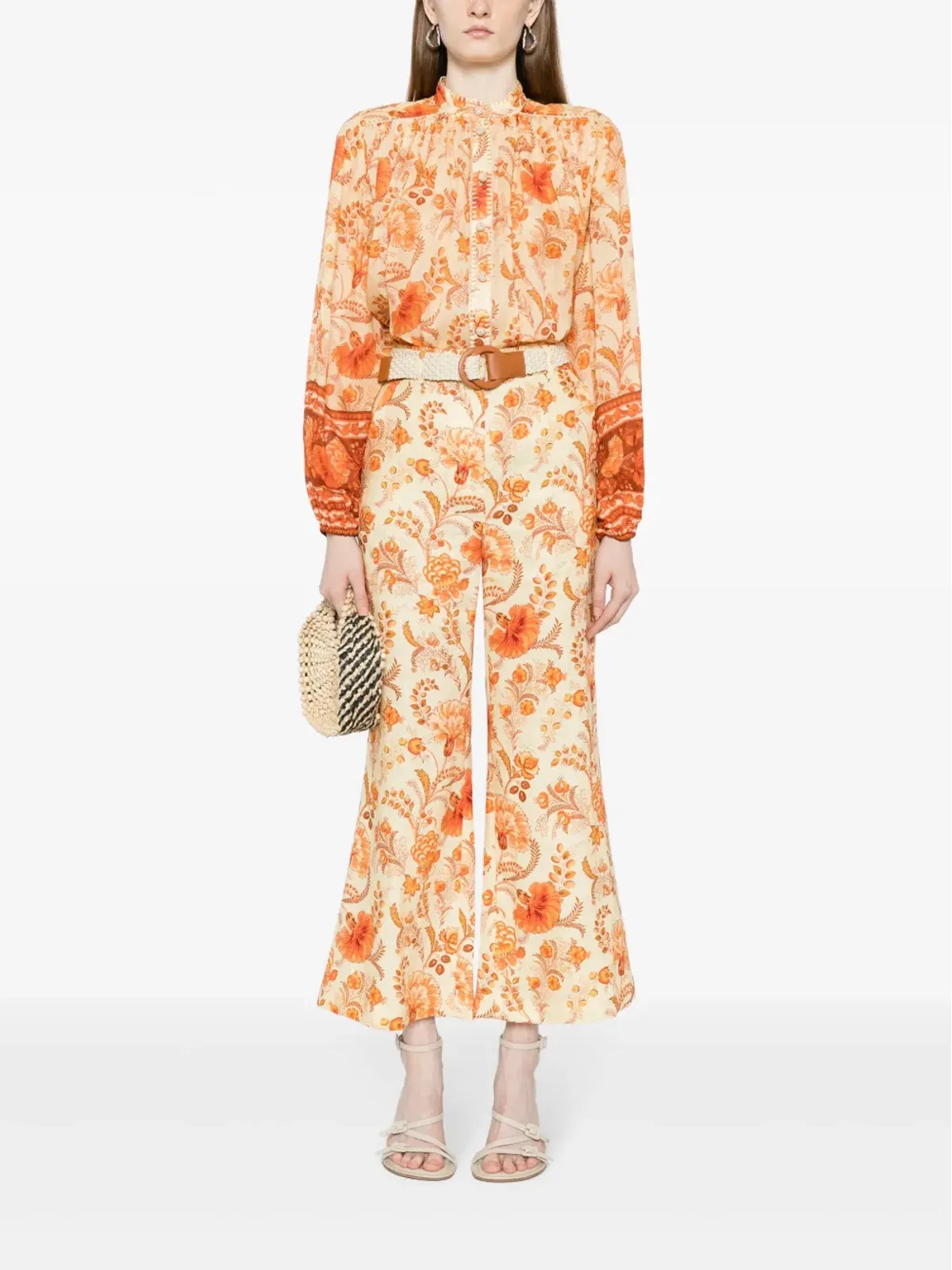 ZIMMERMANN ジュニー花柄リネンパンツ - 画像2