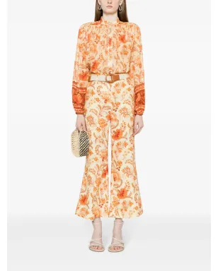 ZIMMERMANN ジュニー花柄リネンパンツ - サムネイル2