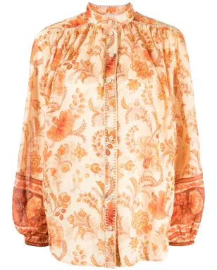 ZIMMERMANN Junie floral-print blouse - Orange - サムネイル1