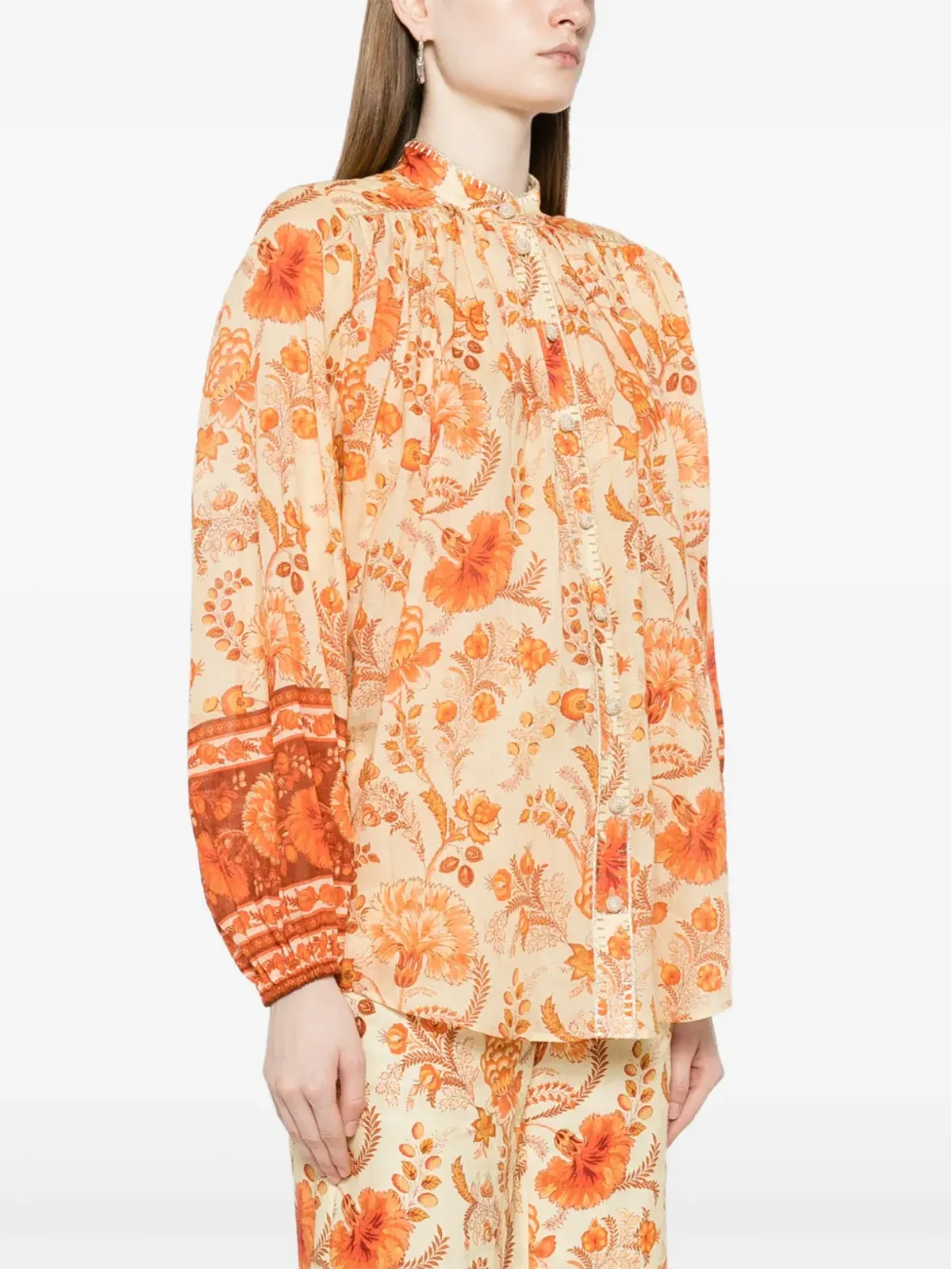 ZIMMERMANN Junie floral-print blouse - Orange - 画像3