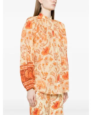 ZIMMERMANN Junie floral-print blouse - Orange - サムネイル3