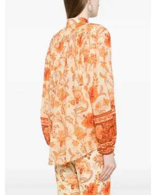 ZIMMERMANN Junie floral-print blouse - Orange - サムネイル4