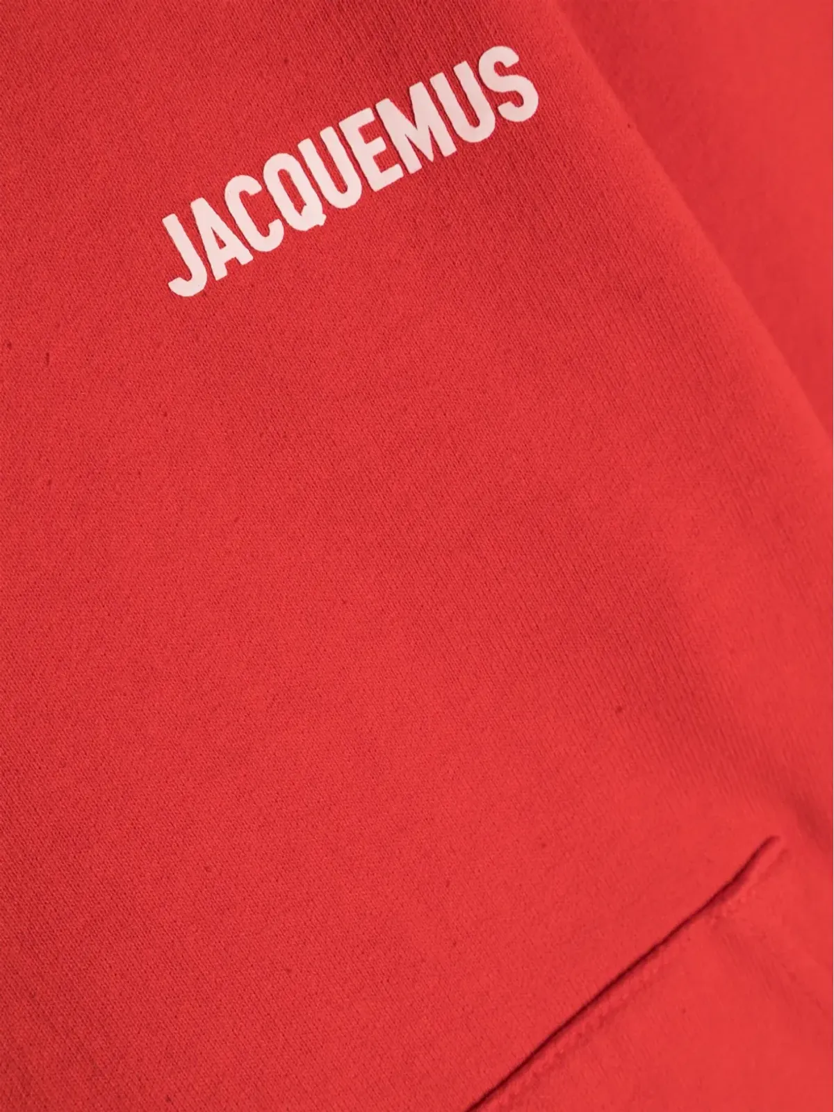 JACQUEMUS L'ENFANT ロゴプリント コットン フーディー - レッド - 画像3