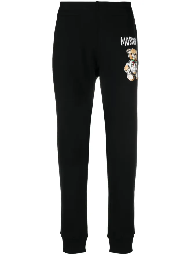 Moschino Moschino テディベアプリント テーパード トラックパンツの商品画像