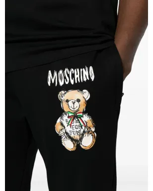 Moschino テディベアプリント テーパード トラックパンツ - サムネイル5
