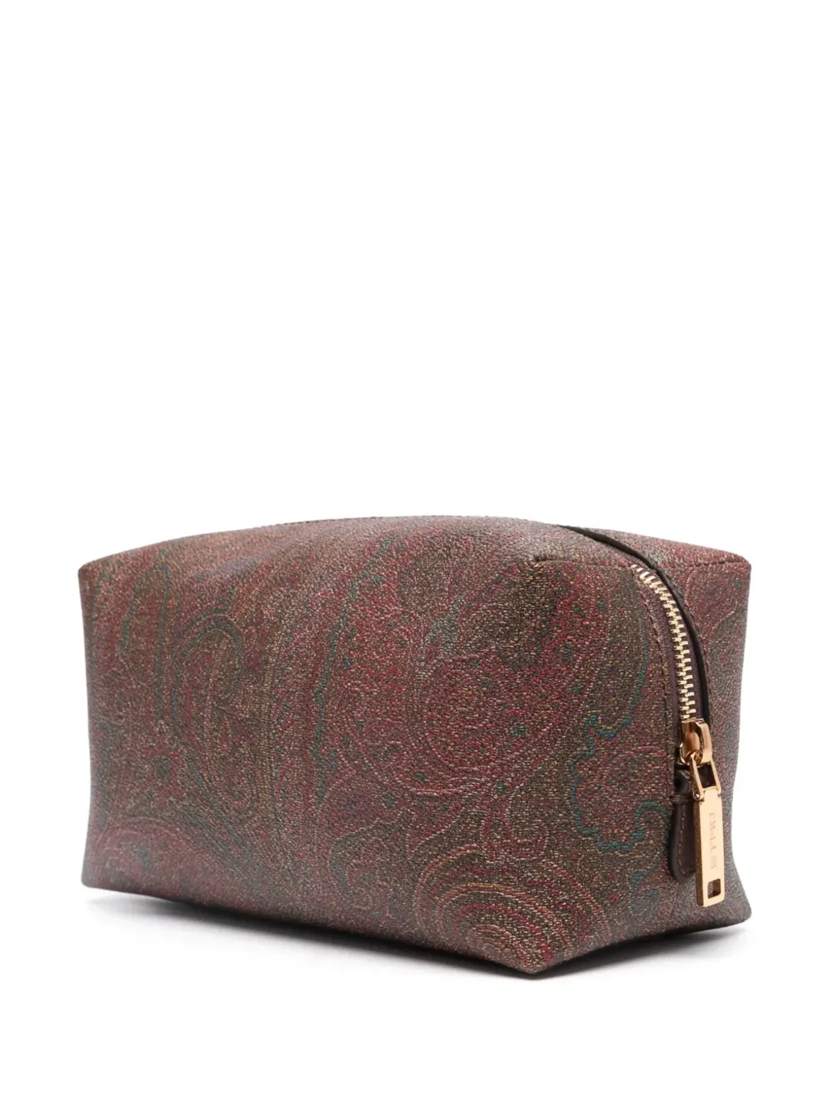 ETRO ペガソ刺繍のジップ付きウォッシュバッグ - ブラウン - 画像2