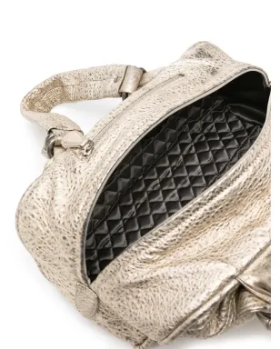 CHANEL ビンテージ ダイヤモンドキルト メタリック トートバッグ - ゴールド - サムネイル5