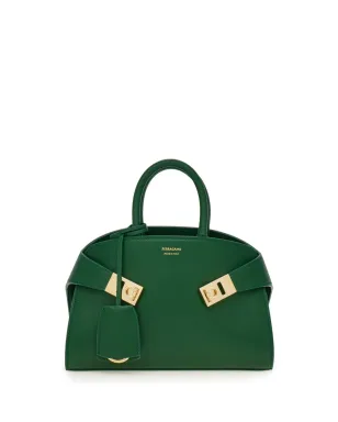Ferragamo レザー トートバッグ - グリーン - サムネイル1