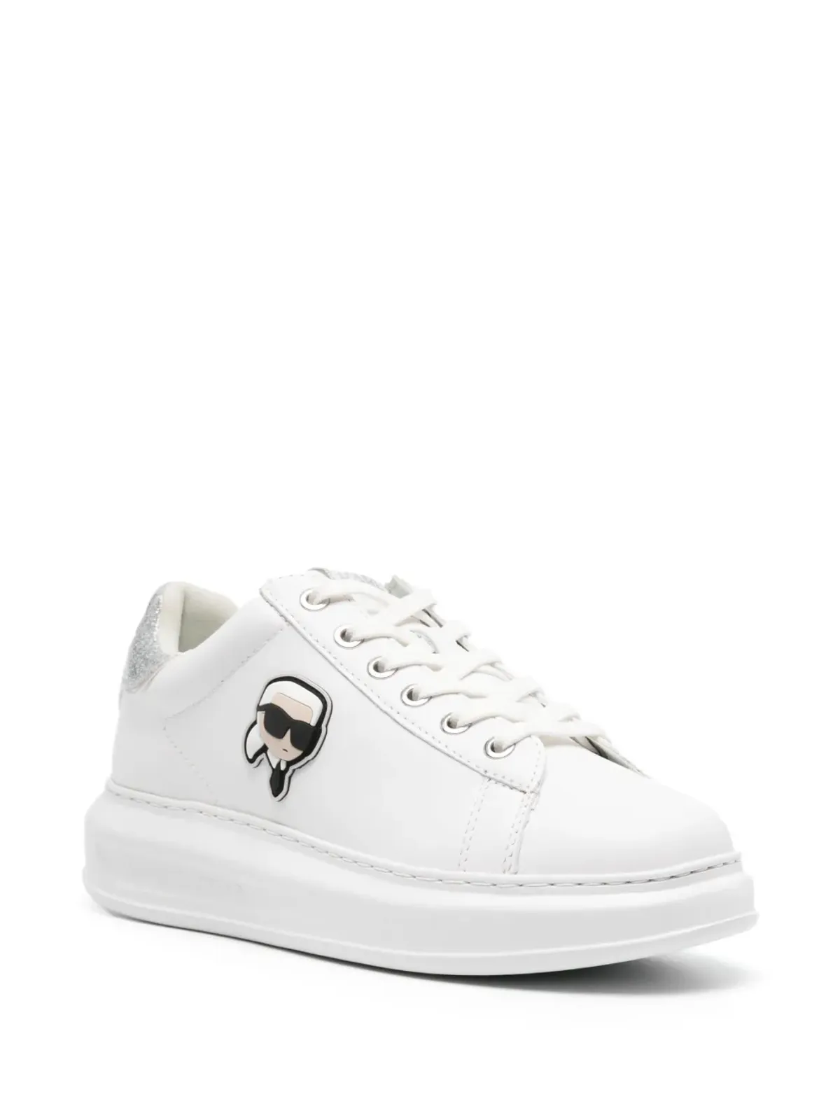 Karl Lagerfeld K/Ikonik Kapri レザー スニーカー - ホワイト - 画像2