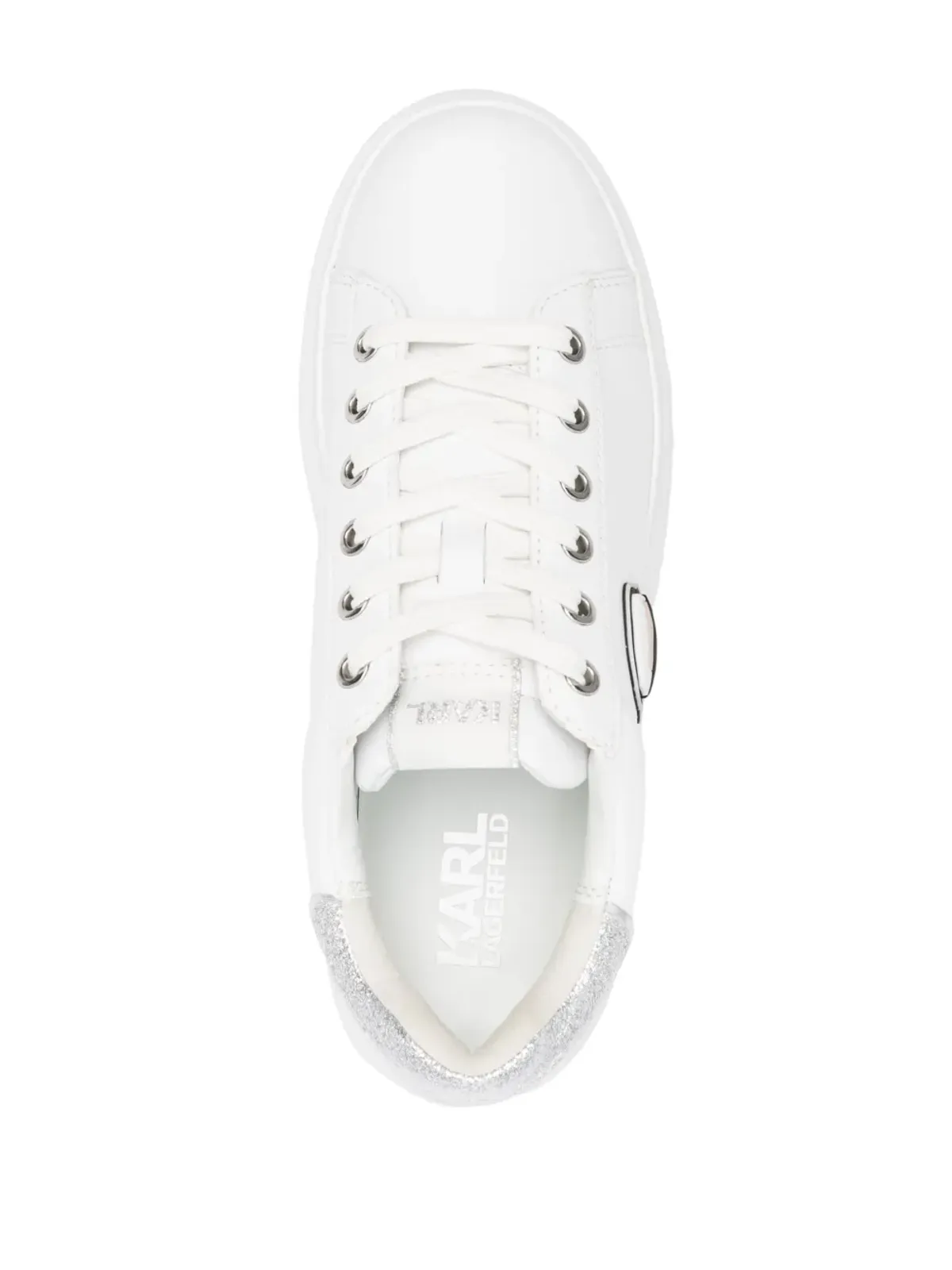 Karl Lagerfeld K/Ikonik Kapri レザー スニーカー - ホワイト - 画像4
