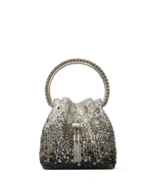 Jimmy Choo ボンボン クリスタル装飾 ショルダーバッグ - ブラック - サムネイル1