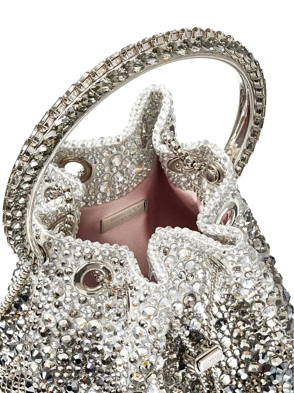 Jimmy Choo ボンボン クリスタル装飾 ショルダーバッグ - ブラック - 画像5