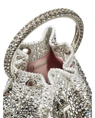 Jimmy Choo ボンボン クリスタル装飾 ショルダーバッグ - ブラック - サムネイル5