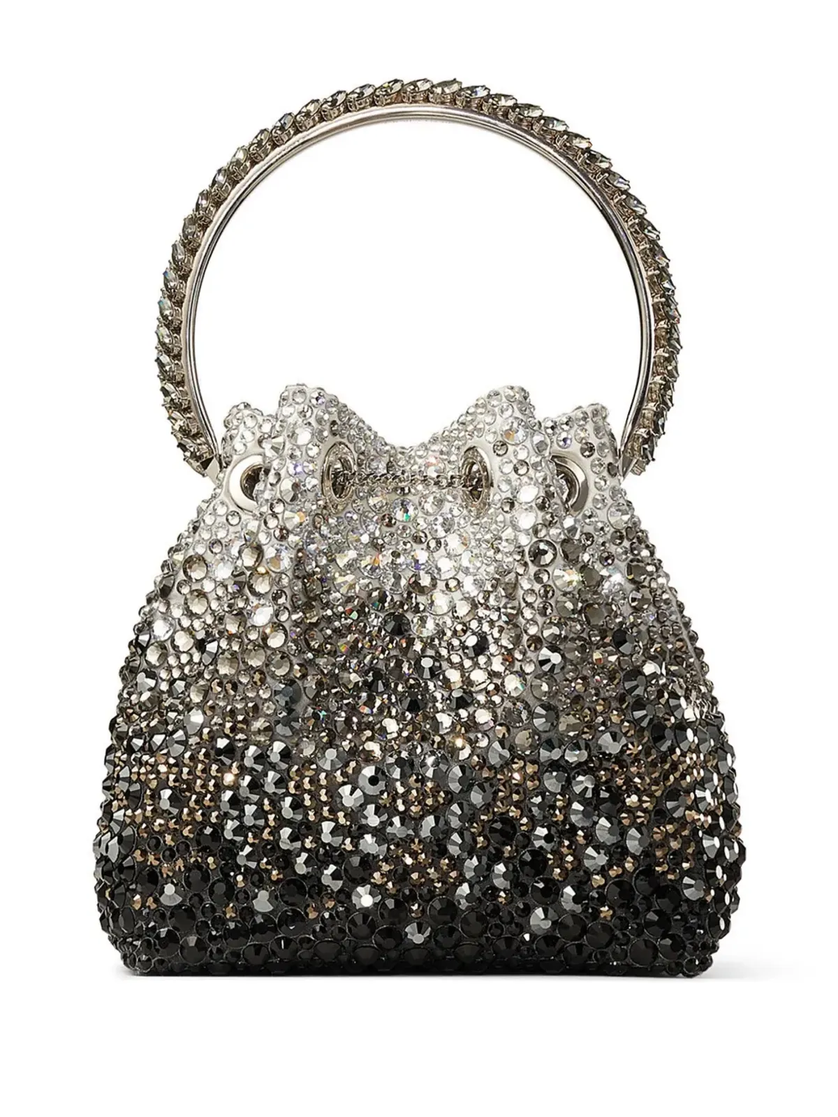 Jimmy Choo ボンボン クリスタル装飾 ショルダーバッグ - ブラック - 画像3