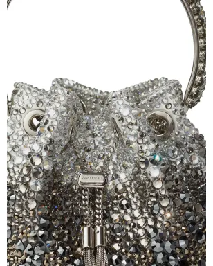 Jimmy Choo ボンボン クリスタル装飾 ショルダーバッグ - ブラック - サムネイル4