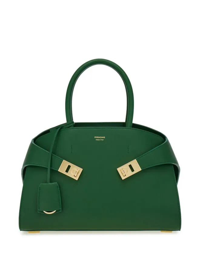 FERRAGAMO Ferragamo ミディアム ハグ トートバッグ - グリーンの商品画像