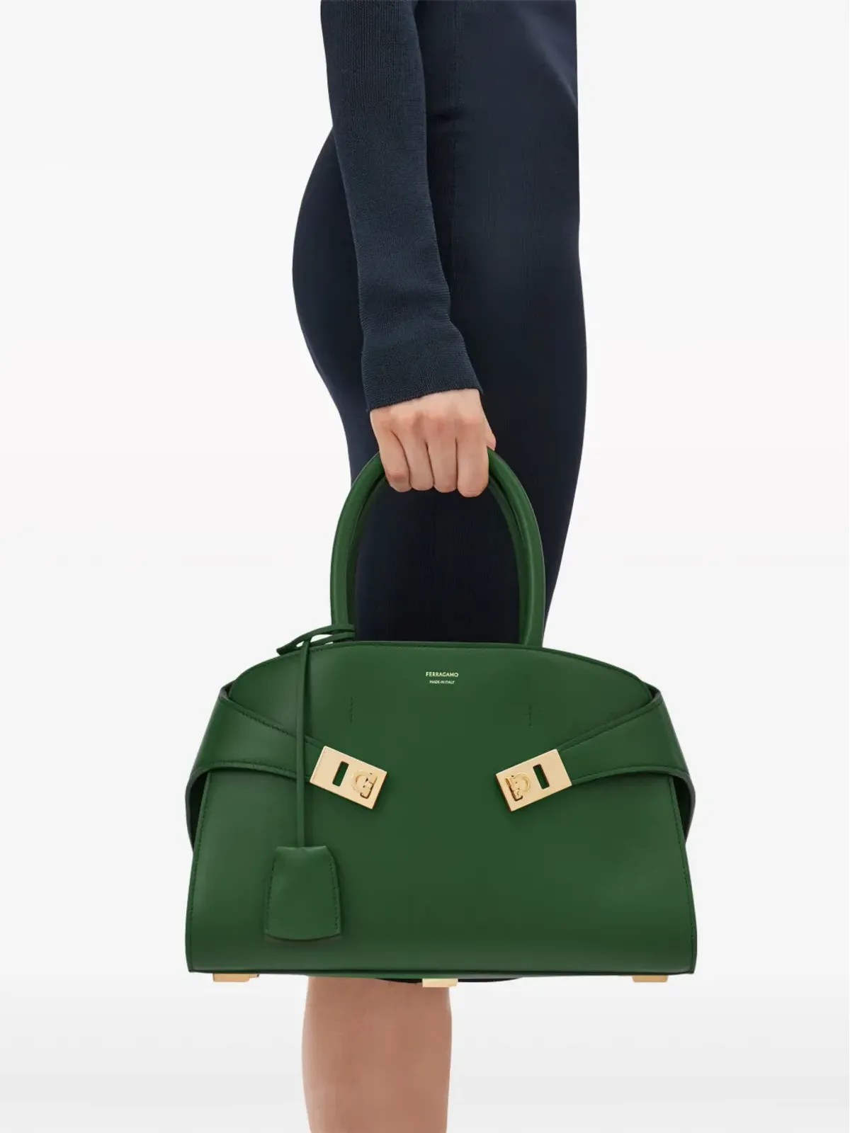 Ferragamo ミディアム ハグ トートバッグ - グリーン - 画像3