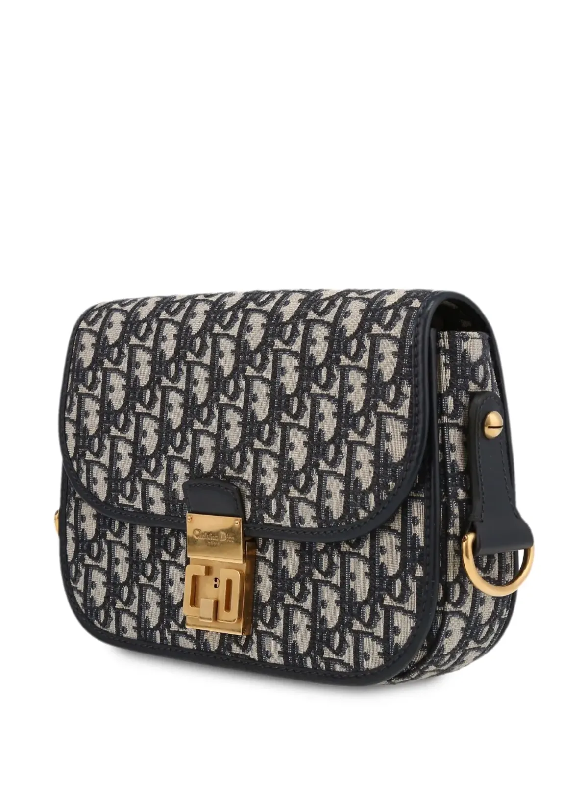 Christian Dior ビンテージ 2018年 トロッター フラップショルダーバッグ ブルー - 画像2